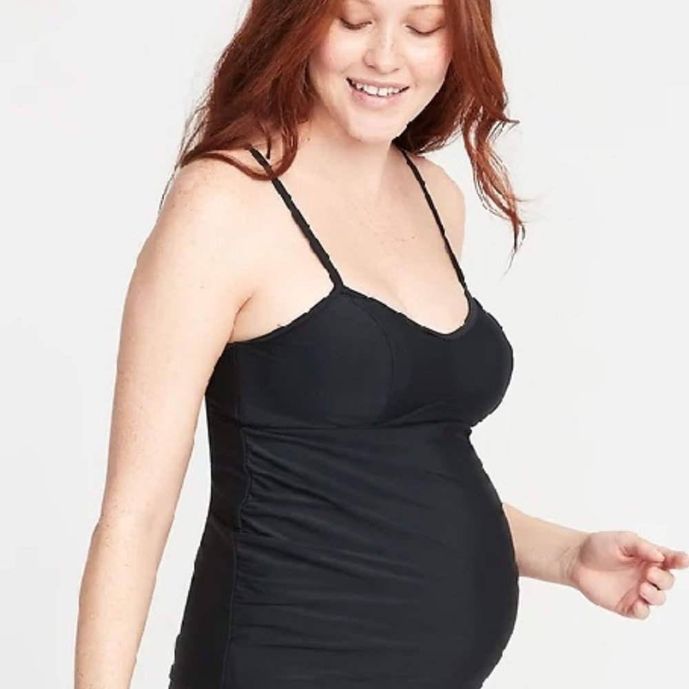 NWT Old Navy Maternity Bandeau Tankini Top S D453